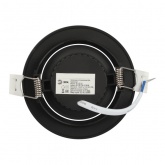 Светодиодный светильник ЭРА KL LED 25A-5 3K BK 5W 3000К круглый поворотный черный 5063079907903