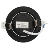 Светодиодный светильник ЭРА KL LED 25A-5 4K BK 5W 4000К круглый поворотный черный 5063079907880