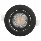 Светодиодный светильник ЭРА KL LED 25A-5 4K BK 5W 4000К круглый поворотный черный 5063079907880