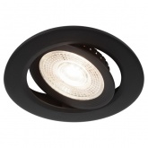 Светодиодный светильник ЭРА KL LED 25A-5 4K BK 5W 4000К круглый поворотный черный 5063079907880