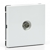 Розетка телевизионная SE ArtGallery простая белая