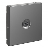 Розетка телевизионная SE ArtGallery простая сталь