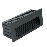 Светильник встраиваемый светодиодный LN012-1 5W 4000K 110-265V IP65 черный для подсветки ступеней