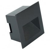Светильник встраиваемый светодиодный LN013-1 3W 4000K 110-265V IP65 черный для подсветки ступеней