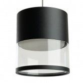 Светильник потолочный на подвесе Feron HL4548 под лампу GX53 230V max 12W черный D85x88mm