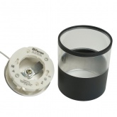 Светильник потолочный на подвесе Feron HL4548 под лампу GX53 230V max 12W черный D85x88mm