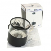 Светильник потолочный на подвесе Feron HL4548 под лампу GX53 230V max 12W черный D85x88mm