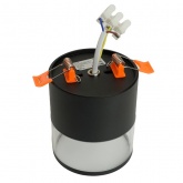 Светильник потолочный Feron HL454 под лампу GX53 230V max 12W черный D85x94mm