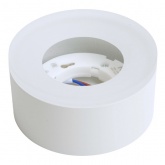 Светильник потолочный Feron HL456 под лампу GX53 230V max 12W белый D100x50mm