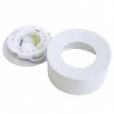 Светильник потолочный Feron HL456 под лампу GX53 230V max 12W белый D100x50mm