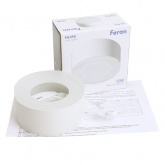 Светильник потолочный Feron HL456 под лампу GX53 230V max 12W белый D100x50mm