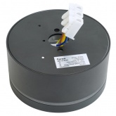 Светильник потолочный Feron HL457 под лампу GX53 230V max 12W черный D100x50mm