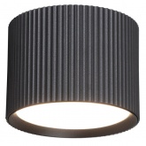 Светильник потолочный Feron HL458 под лампу GX53 max 12W 230V черный D82x60mm