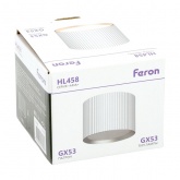 Светильник потолочный Feron HL458 под лампу GX53 max 12W 230V серебро D82x60mm