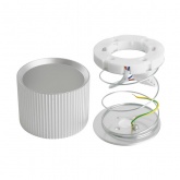 Светильник потолочный Feron HL458 под лампу GX53 max 12W 230V серебро D82x60mm