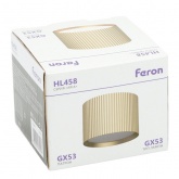 Светильник потолочный Feron HL458 под лампу GX53 max 12W 230V золото D82x60mm