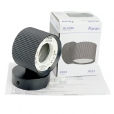 Светильник настенный Feron HL4580 GX53 230V max 12W черный D85x65x116mm