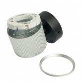 Светильник настенный Feron HL4580 GX53 230V max 12W серебро + черный D85x65x116mm