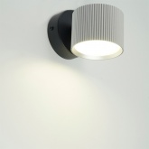 Светильник настенный Feron HL4580 GX53 230V max 12W серебро + черный D85x65x116mm