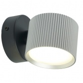 Светильник настенный Feron HL4580 GX53 230V max 12W серебро + черный D85x65x116mm