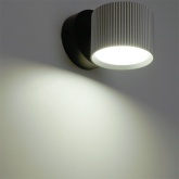 Светильник настенный Feron HL4580 GX53 230V max 12W серебро + черный D85x65x116mm