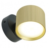 Светильник настенный Feron HL4580 GX53 230V max 12W золото + черный D85x65x116mm