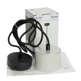 Светильник потолочный на подвесе Feron HL4588 GX53 230V max 12W серебро + черный D60x82mm