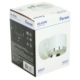 Светильник настенный Feron HL4598 GX53 230V max 12W белый + хром D85x65x116mm