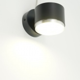 Светильник настенный Feron HL4598 GX53 230V max 12W черный + хром D85x65x116mm