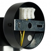 Светильник настенный Feron HL4598 GX53 230V max 12W черный + хром D85x65x116mm