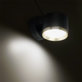 Светильник настенный Feron HL4598 GX53 230V max 12W черный + золото D85x65x116mm