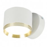 Светильник настенный Feron HL4598 GX53 230V max 12W белый + золото D85x65x116mm