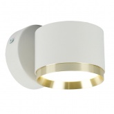 Светильник настенный Feron HL4598 GX53 230V max 12W белый + золото D85x65x116mm