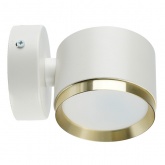 Светильник настенный Feron HL4598 GX53 230V max 12W белый + золото D85x65x116mm