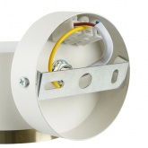 Светильник настенный Feron HL4598 GX53 230V max 12W белый + золото D85x65x116mm