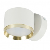 Светильник настенный Feron HL4598 GX53 230V max 12W белый + золото D85x65x116mm