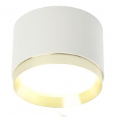 Светильник потолочный Feron HL459 под лампу GX53 230V max 12W белый + золото D82x60mm