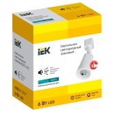 Светильник трековый однофазный ИЭК LED ДТО 1401 6W 4000К 400Lm 50° белый