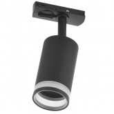 Светильник трековый однофазный поворотный ИЭК 4116 декоративный под лампу MR16 GU10 черный