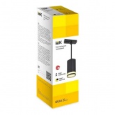 Светильник трековый однофазный подвесной ИЭК 4117 декоративный под лампу MR16 GU10 черный