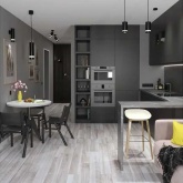 Светильник трековый однофазный подвесной ИЭК 4117 декоративный под лампу MR16 GU10 черный