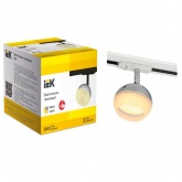 Светильник трековый однофазный поворотный ИЭК 4118 декоративный под лампу GX53 хром