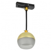 Светильник трековый однофазный подвесной ИЭК 4119 декоративный под лампу GX53 золото