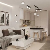 Светильник трековый однофазный подвесной ИЭК 4119 декоративный под лампу GX53 хром