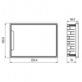 Щиток встраиваемый DKC FRAME 8 модулей с прозрачной дверцей с шиной IP40 белый