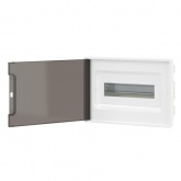 Щиток встраиваемый DKC FRAME 12 модулей с тонированной дверцей с шиной IP40 белый