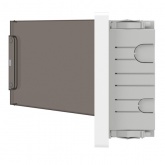 Щиток встраиваемый для полых стен DKC FRAME 12 модулей с тонированной дверцей с шиной IP40 белый