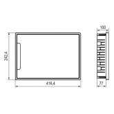 Щиток встраиваемый DKC FRAME 18 модулей с тонированной дверцей с шиной IP40 белый