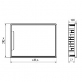 Щиток встраиваемый DKC FRAME 18 модулей с прозрачной дверцей с шиной IP40 белый