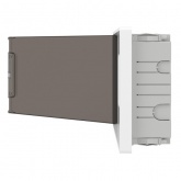 Щиток встраиваемый для полых стен DKC FRAME 18 модулей с тонированной дверцей с шиной IP40 белый